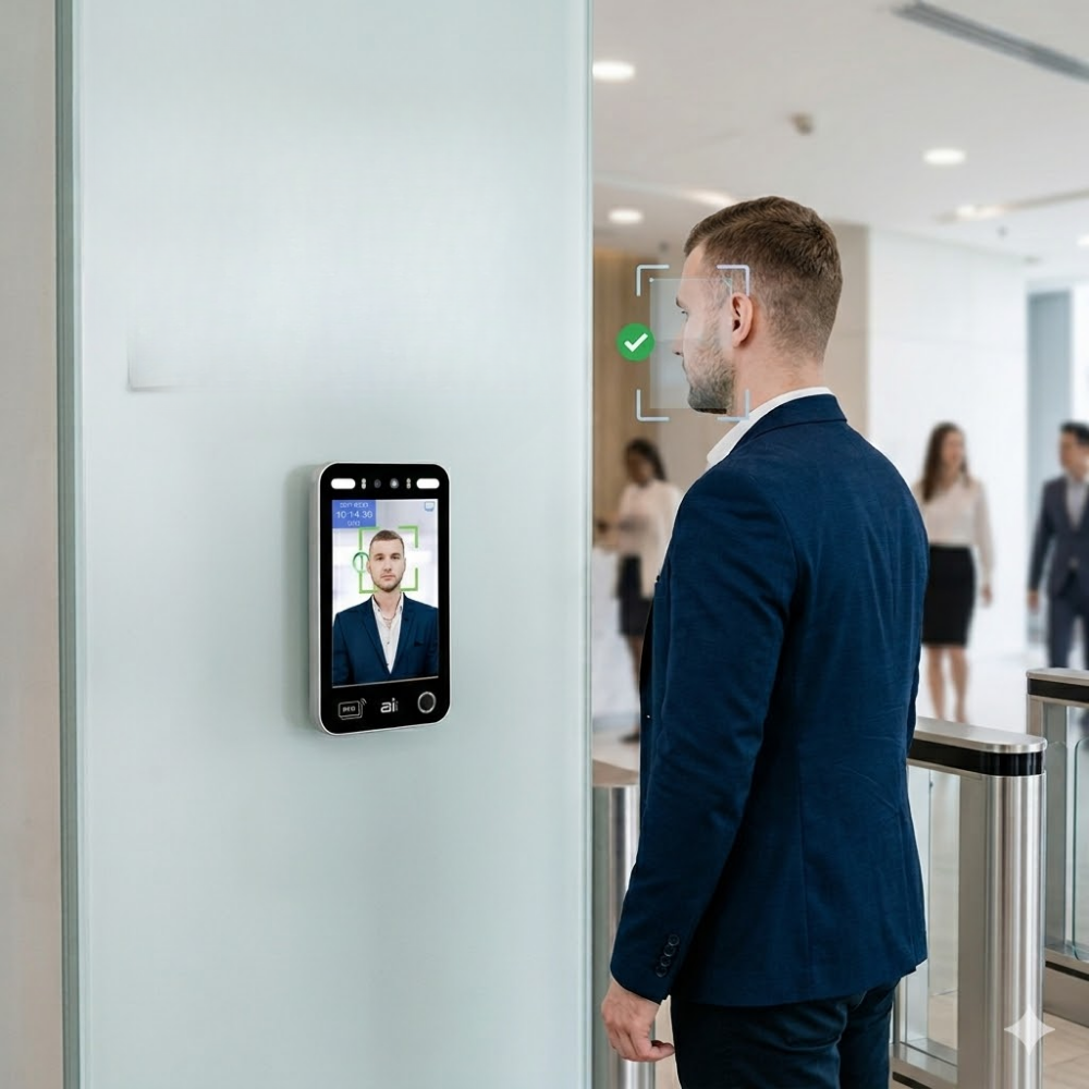 เครื่องสแกนใบหน้า บันทึกเวลาทำงาน ระบบควบคุมการเข้าออก Ai Face X008 รูป 1
