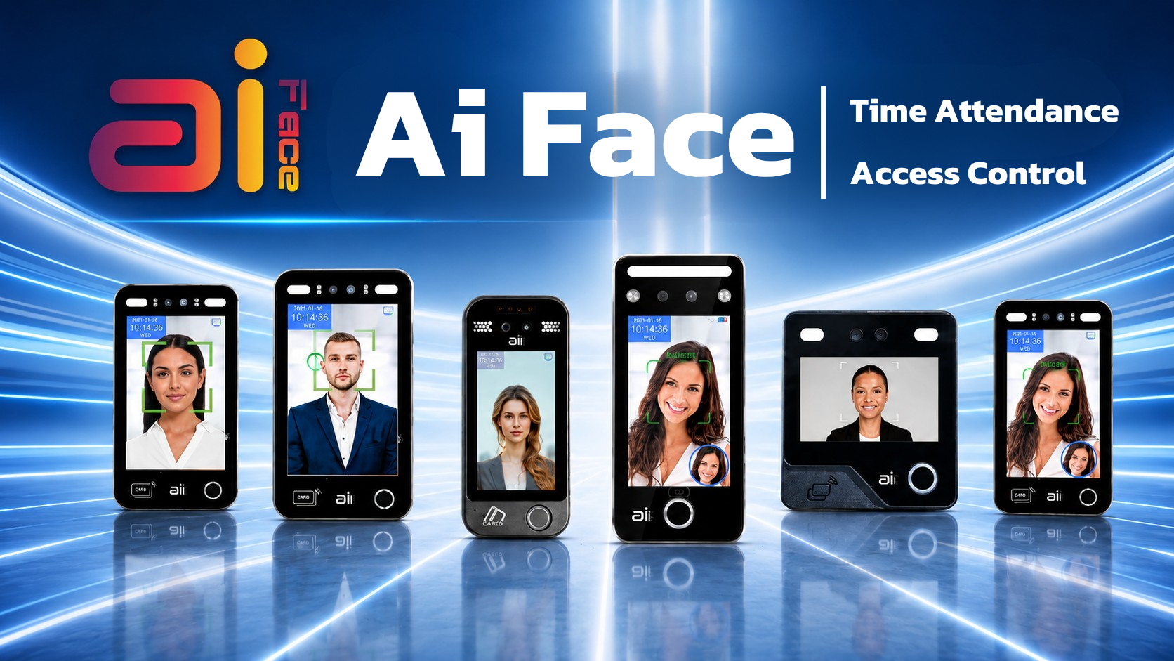 Ai Face เครื่องสแกนใบหน้า เครื่องสแกนลายนิ้วมือ ปกหน้าหลัก มือถือ