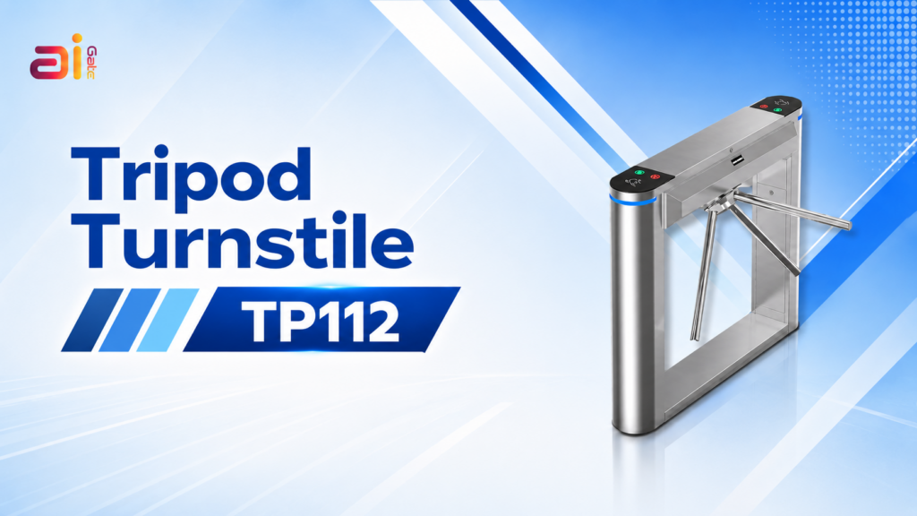 ประตูกั้นคนอัตโนมัติ เครื่องกั้นสามขา Ai Tripod Turnstile Gate TP112 มือถือ