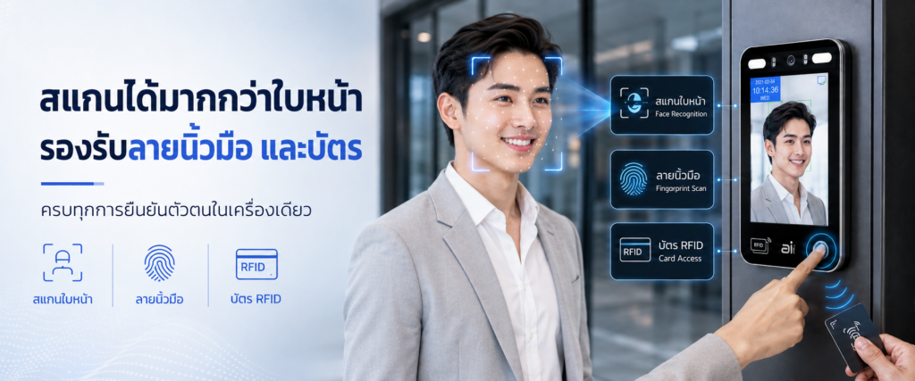 Choose the Best Face Recognition วิธีเลือกเครื่องสแกนใบหน้าที่ดี สแกนบัตร สแกนนิ้ว