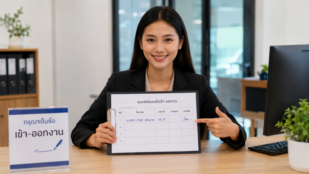 ระบบ Time Attendance เซ้นชื่อลงเวลา
