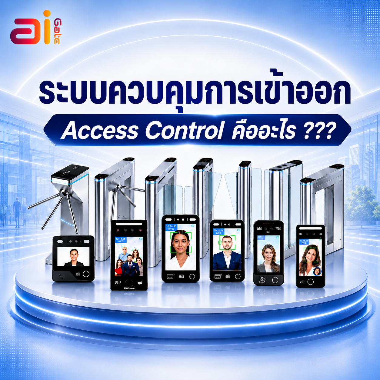 ระบบควบคุมประตู Access Control Ai Gate ปก
