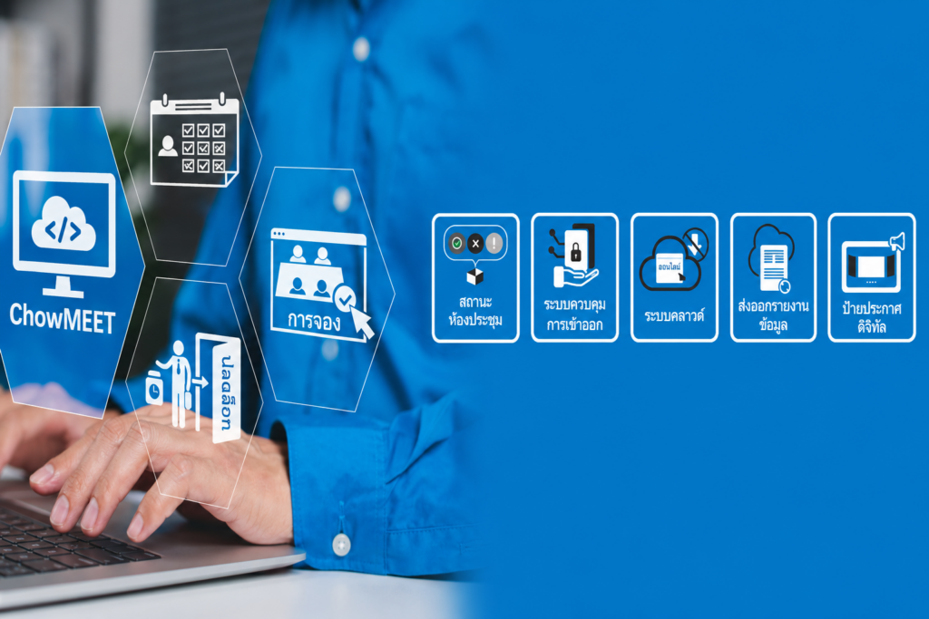ระบบจองห้องประชุม โปรแกรมจองห้องประชุม Access Control Meeting Management Solution ChowMEET