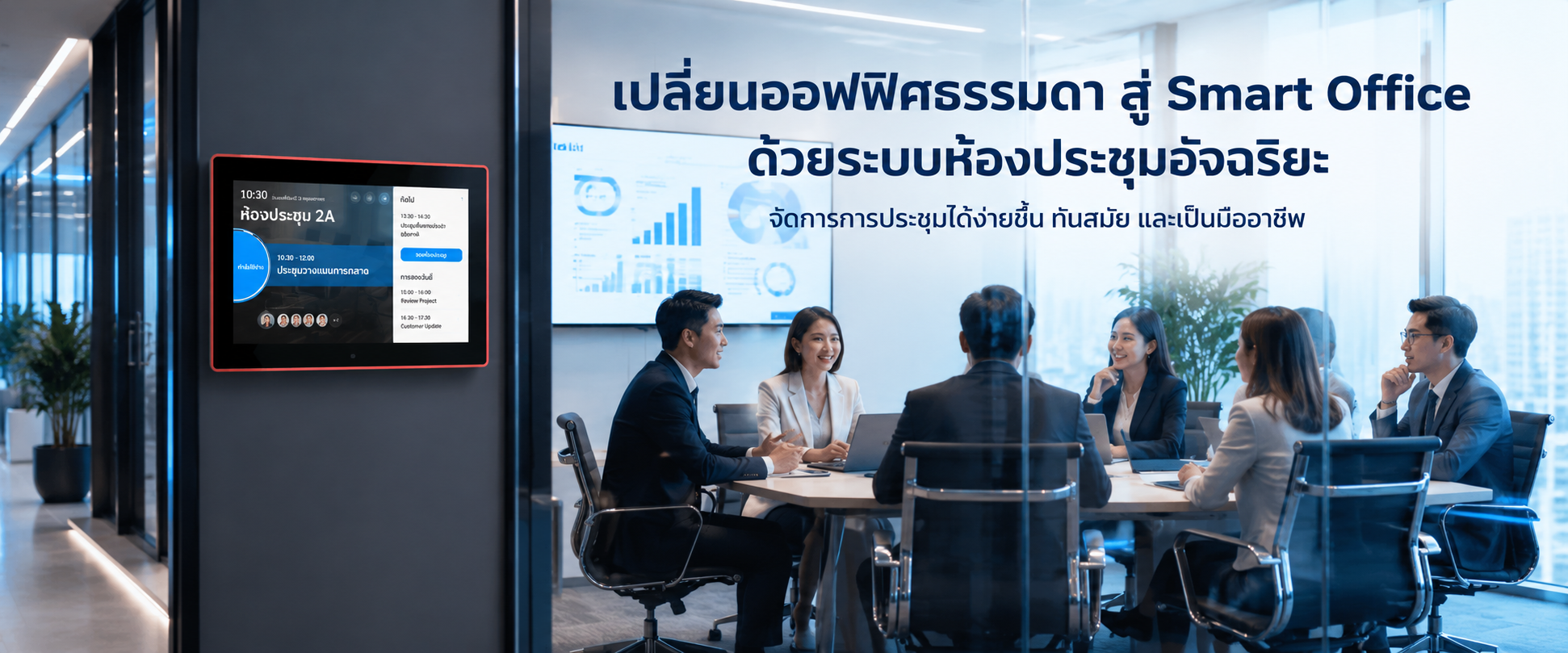 ระบบจองห้องประชุม โปรแกรมจองห้องประชุม Access Control Meeting Management Solution ChowMEET ปก 2