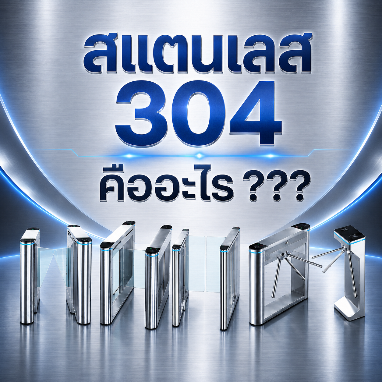 สแตนเลส 304 ประตูกั้นทางเข้าออก ประตูกั้นคน Ai Gate ปก