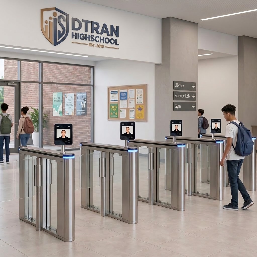 Ai Face AI-004 Time Attendance Access Control เครื่องสแกนใบหน้า โรงเรียน