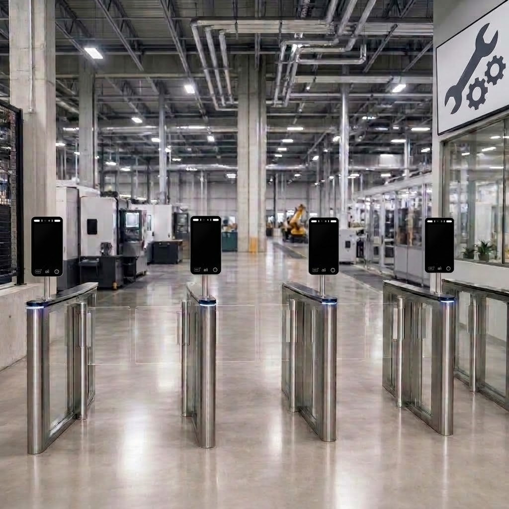 เครื่องสแกนใบหน้าเข้างาน Time Attendance and Access Control Ai Face X010 โรงงานอุตสาหกรรม