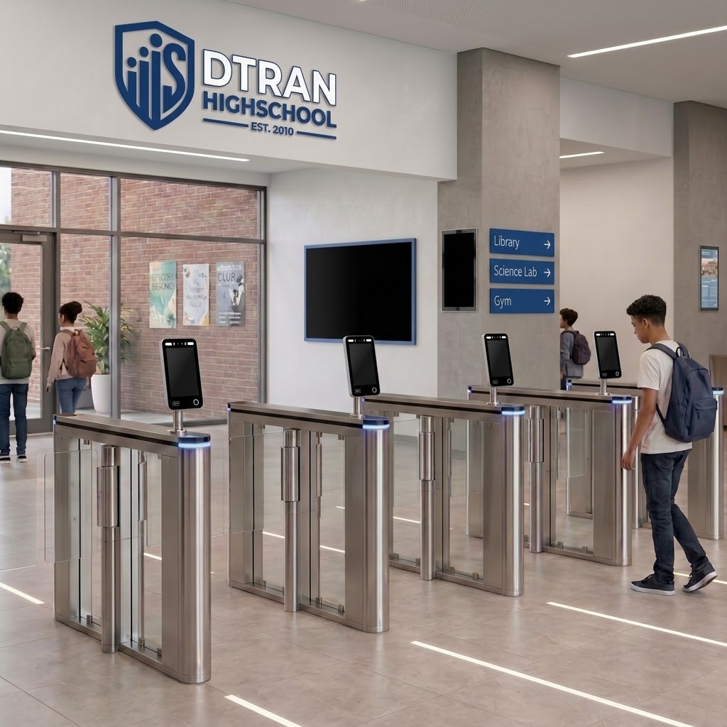 เครื่องสแกนใบหน้าเข้างาน Time Attendance and Access Control Ai Face X010 โรงเรียน