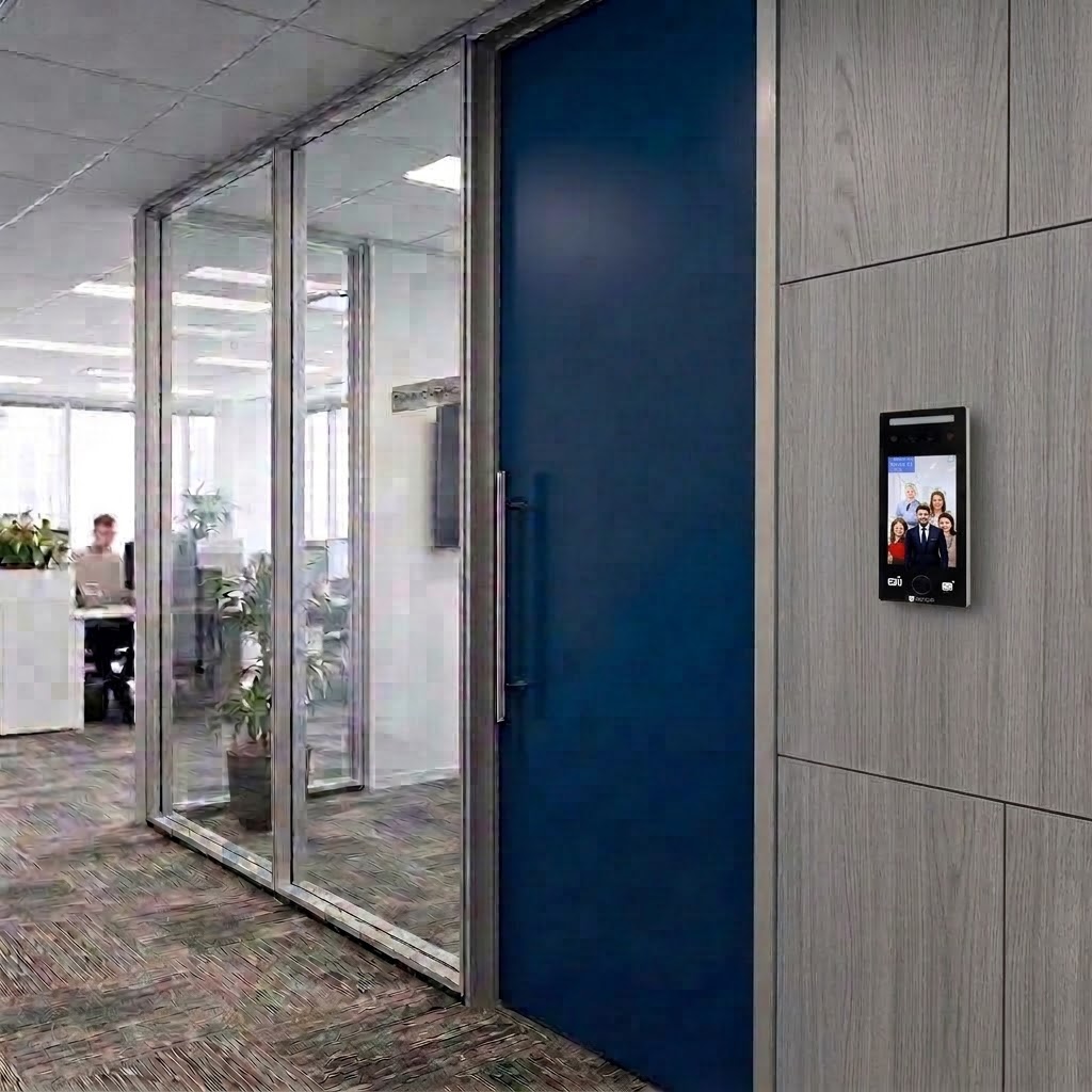เครื่องสแกนใบหน้าเข้างาน และ QR Code Time Attendance and Access Control Ai Face QR-005 ออฟฟิศ