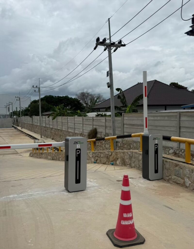 การติดตั้ง ไม้กระดกกั้นรถยนต์ ZKTeco Barrier Gate